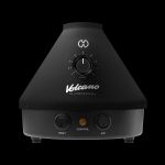 Storz & Bickel Volcano Classic cannabis vaporizer in black, with temperature dial and control buttons.