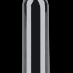 Front view of the DaVinci IQ Flavor Chamber, a clear, cylindrical component with subtle ribbing.