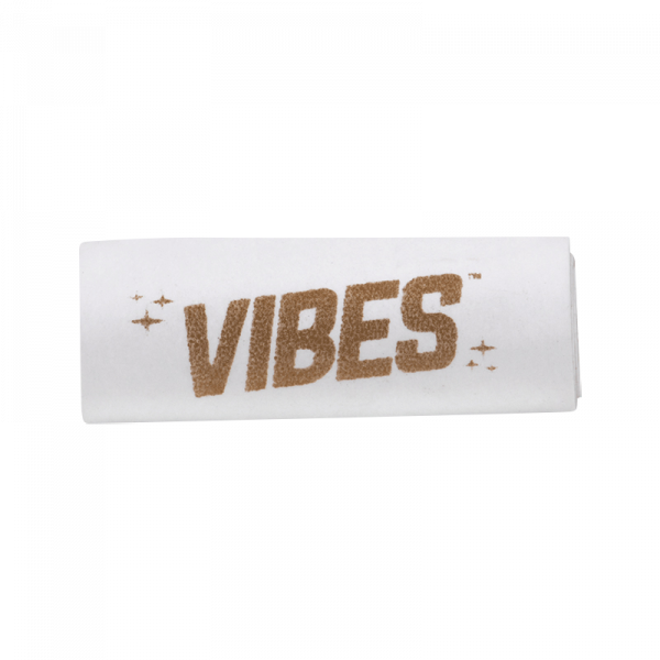 Front view of the VIBES Rolling Tips Box - 50 Pack, showing the packaging against a white background.