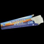 A front view of the 30-pack of Elements 1 ¼" Prerolled Cones with a blue-and-white patterned package.