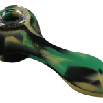 A close-up shows the Unbreakable Classic Silicone Hand Pipe from a slightly angled front view against a plain white background.