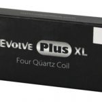 A close-up shot of the Yocan Evolve Plus XL Replacement Coils, showing a 5-pack of metallic coils against a plain black background.