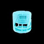 Blue silicone sleeve for a cannabis oil applicator.