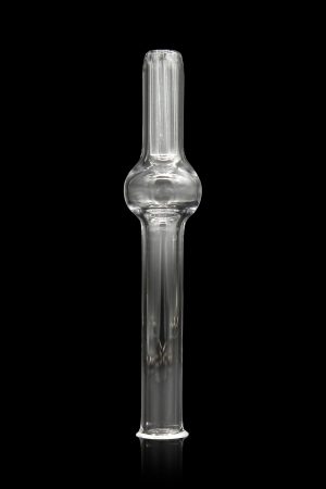 Clear glass oil burner pipe for cannabis concentrates.