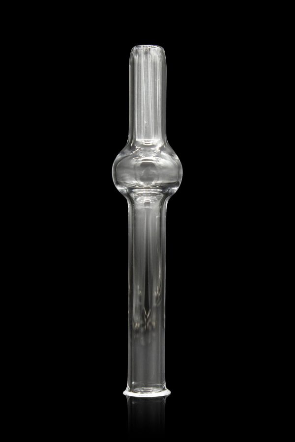 Clear glass oil burner pipe for cannabis concentrates.