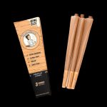 Pack of Blazy Susan premium king-size cones with three pre-rolled cones visible.