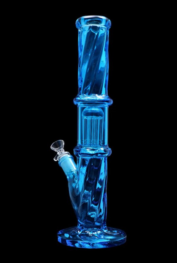 Smoke Cartel Twisted Straight Tube with Tree Perc