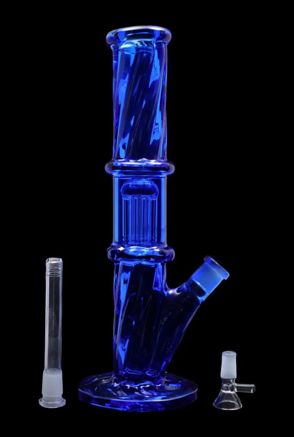 Smoke Cartel Twisted Straight Tube with Tree Perc