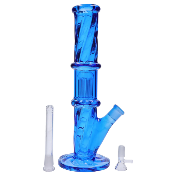 Smoke Cartel Twisted Straight Tube with Tree Perc