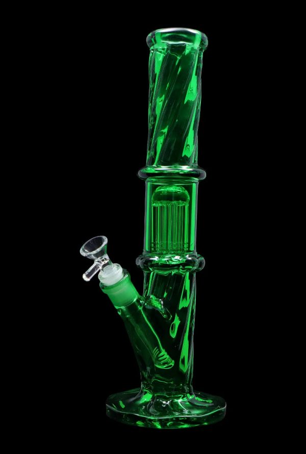 Smoke Cartel Twisted Straight Tube with Tree Perc
