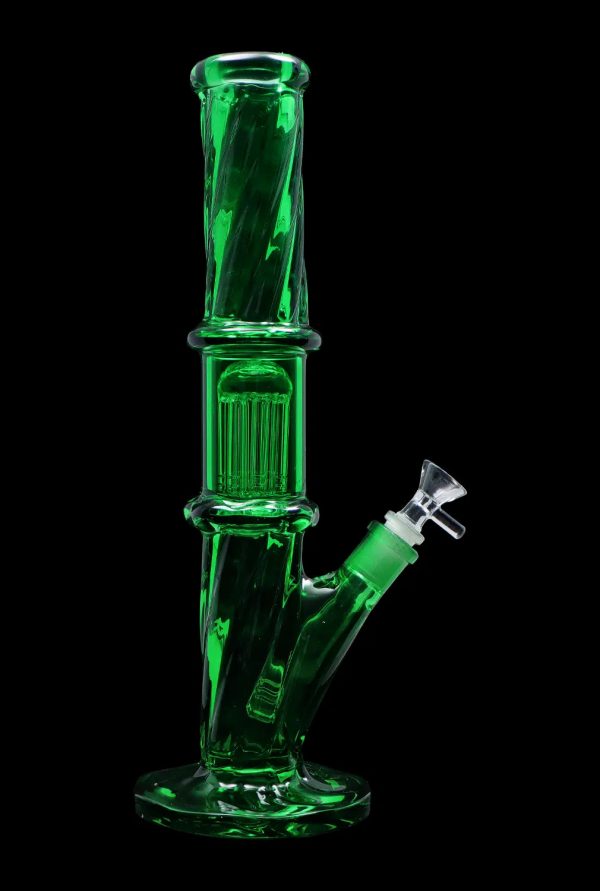 Smoke Cartel Twisted Straight Tube with Tree Perc