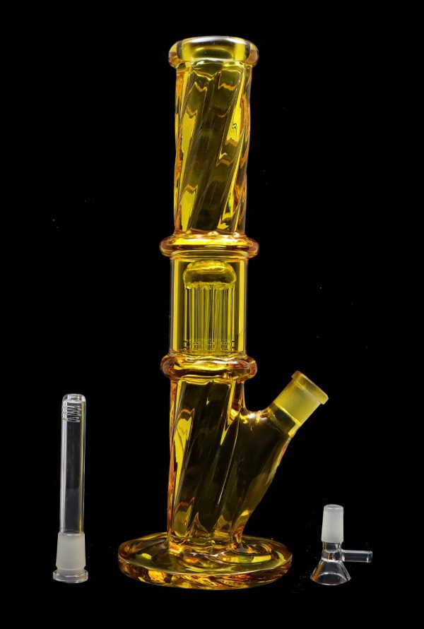 Smoke Cartel Twisted Straight Tube with Tree Perc