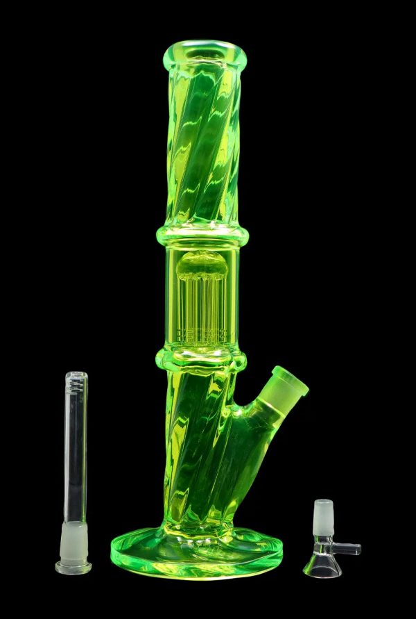 Smoke Cartel Twisted Straight Tube with Tree Perc