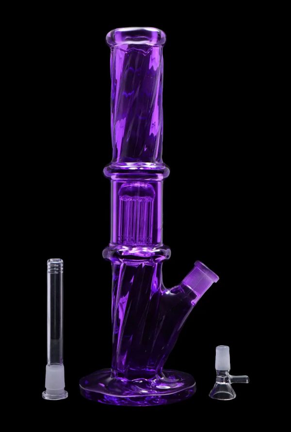 Smoke Cartel Twisted Straight Tube with Tree Perc