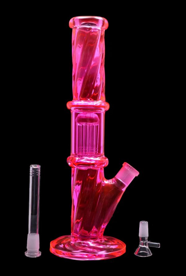 Smoke Cartel Twisted Straight Tube with Tree Perc