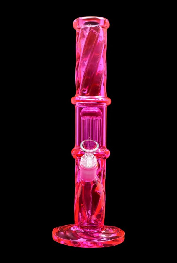 Smoke Cartel Twisted Straight Tube with Tree Perc