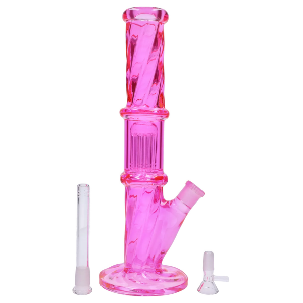 Smoke Cartel Twisted Straight Tube with Tree Perc