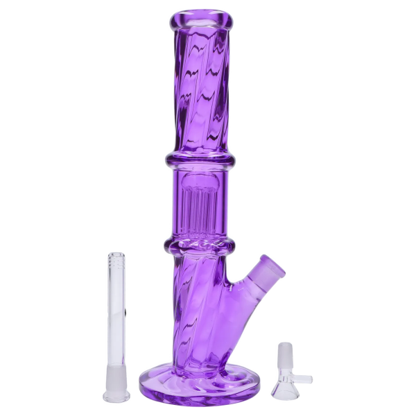 Smoke Cartel Twisted Straight Tube with Tree Perc
