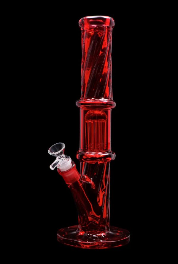Smoke Cartel Twisted Straight Tube with Tree Perc
