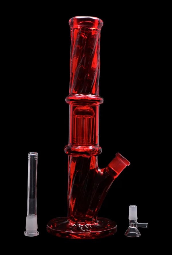 Smoke Cartel Twisted Straight Tube with Tree Perc