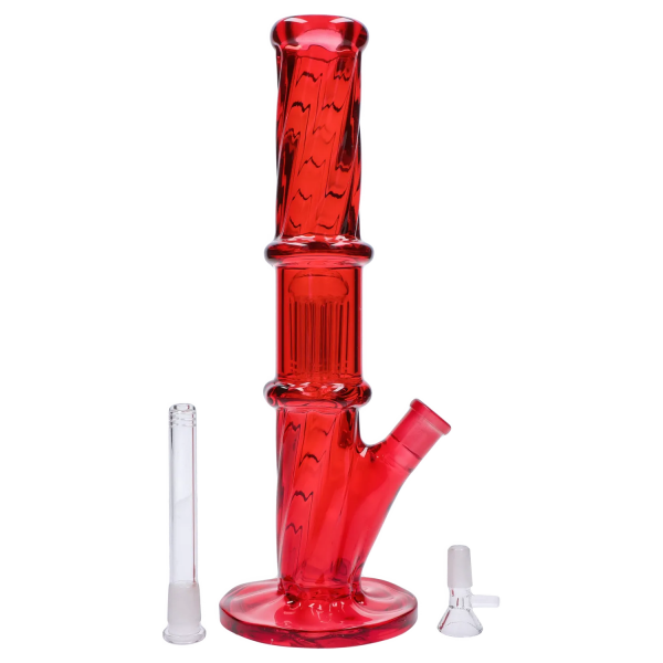 Smoke Cartel Twisted Straight Tube with Tree Perc