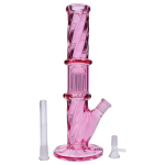 Smoke Cartel Twisted Straight Tube with Tree Perc