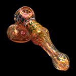Smoke Cartel Gold Fume and Slime Hammer Bubbler - 8 in.