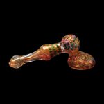 Smoke Cartel Gold Fume and Slime Hammer Bubbler - 8 in.