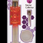 Front view of the SC Freezable Glycerin Nectar Collector, showing its clear glass tip and patterned base against a white backdrop.