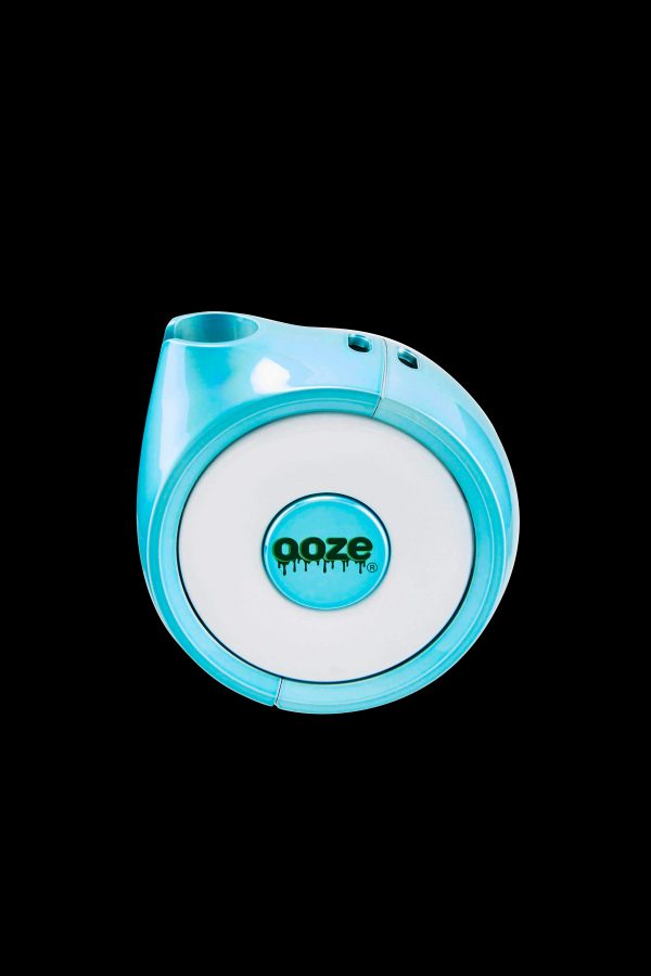 Blue Ooze vape pod collector with logo.