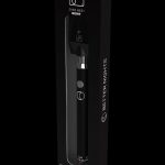 Black vape pen battery packaging for “Jane West Night” with adjustable voltage control.