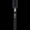 Black adjustable voltage vape pen battery with USB charging.