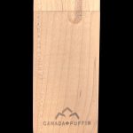 Wooden cannabis storage box with “Canada Puffin” logo.