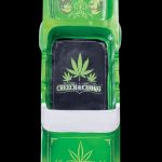 Front view of the Cheech & Chong 50th Anniversary Lowrider Ashtray, a metallic ashtray featuring a vintage lowrider design.