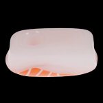 Sleek, translucent cannabis oil cartridge.