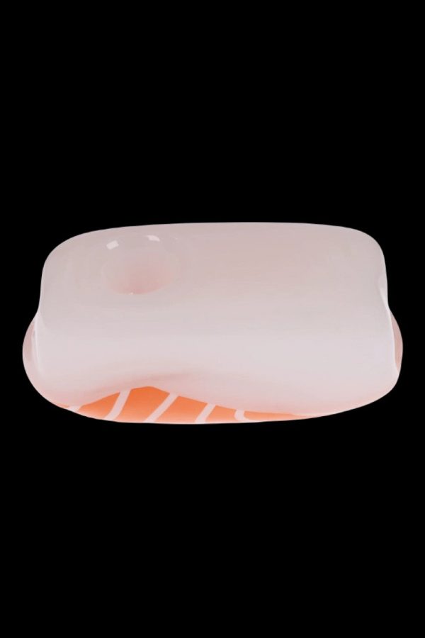 Sleek, translucent cannabis oil cartridge.