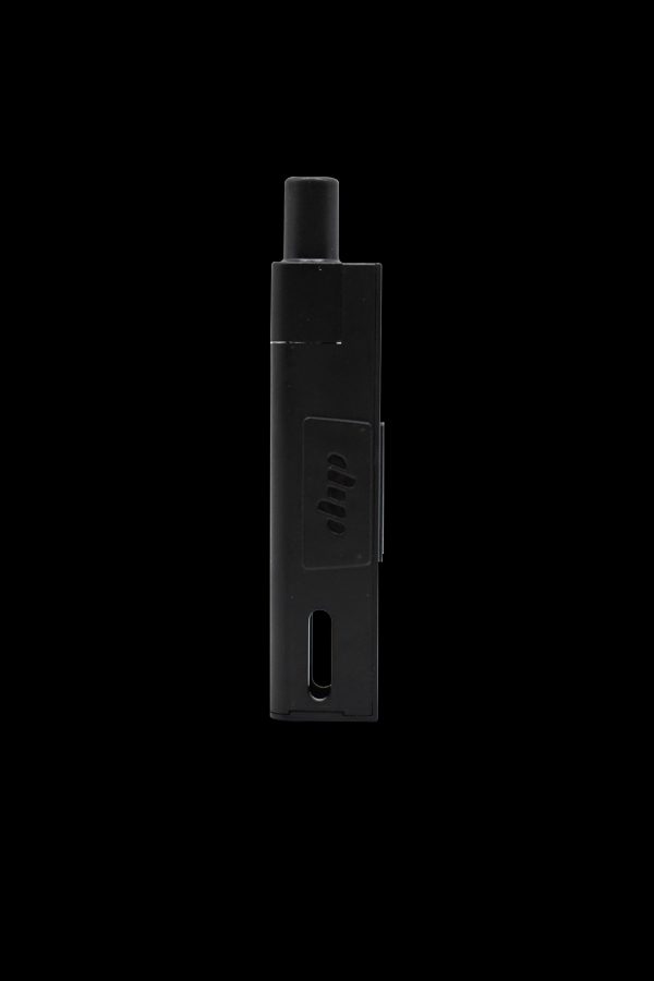 Sleek black cannabis vaporizer pen.