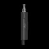 Black cannabis vape pen isolated on a black background.