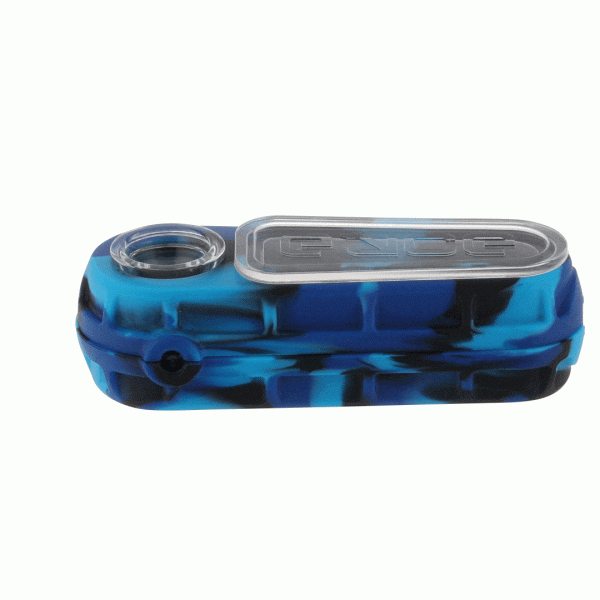 Sleek, silver Eyce Glacier Spoon Pipe with a deep bowl and sculpted handle, ideal for dry herb smoking.