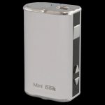 Front view of the Eleaf iStick Mini 10W Digital Mod Battery, showcasing its small size and silver metallic finish.