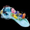 Front view of the Empire Glassworks Spoon Pipe - Great Barrier Reef, showcasing a colorful, sculpted design resembling coral.