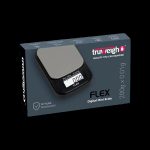 Digital mini scale for measuring cannabis, displaying "0.00" on the LCD screen.