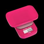 Pink digital scale displaying “0.000” with a maximum capacity of 200g.
