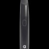Front view of the G Pen Micro+ Concentrate Vaporizer, a slim, black pen-style device with a subtle metallic accent.