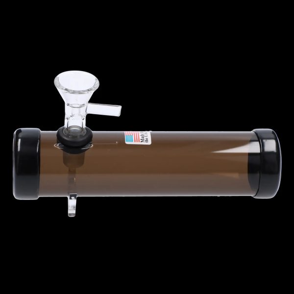 JM Plastics Smokey with Glass Bowl Acrylic Steam Roller