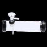 JM Plastics Smokey with Glass Bowl Acrylic Steam Roller