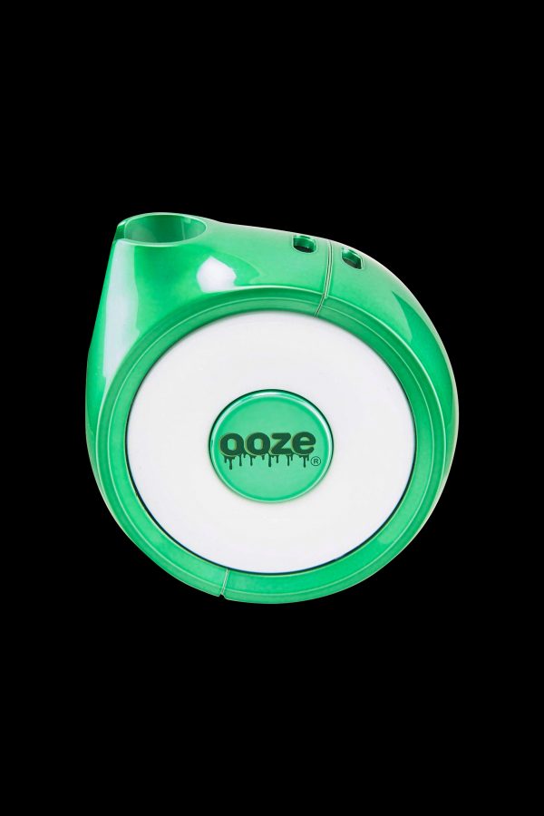 Green Ooze vaping device with logo.