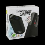 Front view of the Pulsar Shift Multi-Purpose Vaporizer, a sleek, black handheld device with branding visible on its surface.