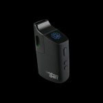 Front view of the Pulsar Shift Multi-Purpose Vaporizer, a sleek, black handheld device with a minimalist design.