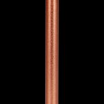 Copper-colored metal smoking pipe.